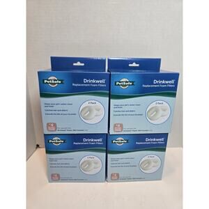 Lot of 4 New PetSafe Drinkwell #4 2-pack Replacement Filters for Dog and Cat